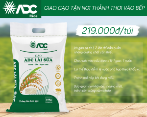 Nấu cơm từ gạo ADC Lài Sữa